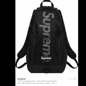 black supreme bookbag